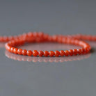 2mm Salmon Agate Beads ‚Äì Tiny Smooth Round Natural Gemstone 15" Strand