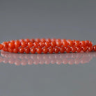 2mm Salmon Agate Beads ‚Äì Tiny Smooth Round Natural Gemstone 15" Strand