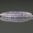 2mm Scorolite Lavender Quartz Beads – Tiny Faceted Round Natural Gemstone