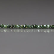2mm Seraphinite Beads - Tiny Faceted Round Natural Gemstone 15