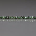 2mm Seraphinite Beads - Tiny Faceted Round Natural Gemstone 15" Strand