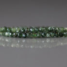 2mm Seraphinite Beads - Tiny Faceted Round Natural Gemstone 15" Strand