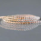 2mm Shaded Citrine Beads ‚Äì Tiny Faceted Round Natural Gemstone 15" Strand