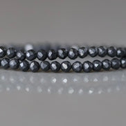 2mm Shungite Micro Faceted Beads 15