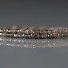 2mm Silver Obsidian Beads – Tiny Faceted Round Natural Gemstone 15" Strand