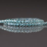 2mm Sky Blue Apatite Beads – Tiny Faceted Round Natural Gemstone 15