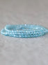2mm Sky Blue Apatite Beads – Tiny Faceted Round Natural Gemstone 15" Strand