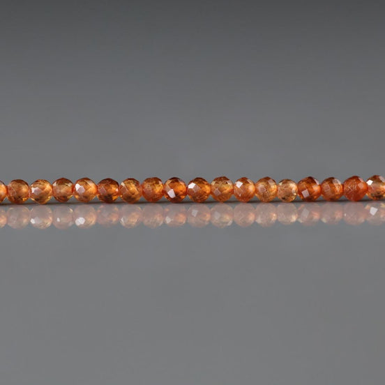 2mm AAA Spessartine Garnet Beads Faceted Beads 15" Natural Orange Garnet Gemstone Beads Beading Crafter Gift