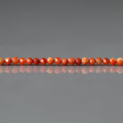 2mm Sponge Coral Beads – Tiny Faceted Round Natural Gemstone 15" Strand