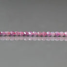 2mm Star Flash Ruby Beads – Tiny Faceted Round Natural Gemstone 15" Strand