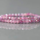 2mm Star Flash Ruby Beads – Tiny Faceted Round Natural Gemstone 15" Strand