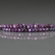 2mm Rare Stichtite Faceted Beads 15