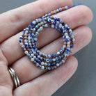 2mm Sunset Sodalite Beads ‚Äì Tiny Faceted Round Natural Gemstone 15" Strand