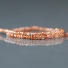 2mm Sunstone Beads – Tiny Faceted Round Natural Gemstone 15" Strand