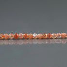 2mm Sunstone Beads – Tiny Faceted Round Natural Gemstone 15" Strand