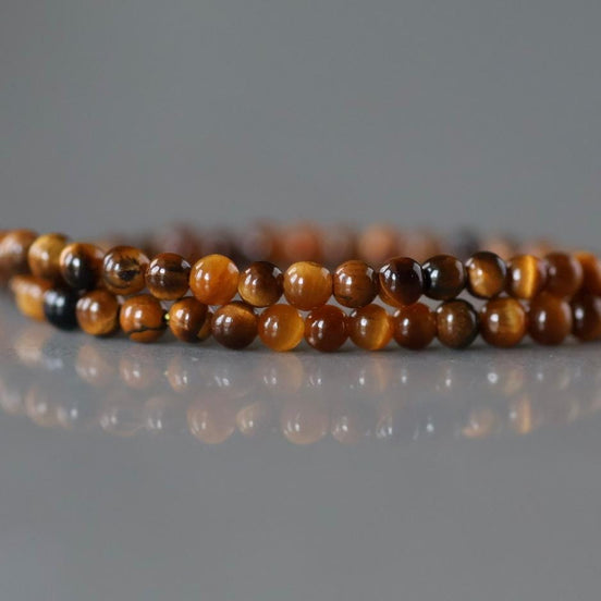 2mm Tiger's Eye Beads Smooth AAA Tigers Eye Genuine Tiny Beads 15" Gemstone Beads for Jewelry Making Beading Craft Gift Seed Beads Brown