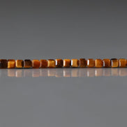 2mm Tigers Eye Cube Beads Faceted Tiger Eye Genuine Tiny Beads 15