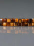 2mm Tiger's Eye Cube Beads - Tiny Faceted Cube Natural Gemstone 15" Strand