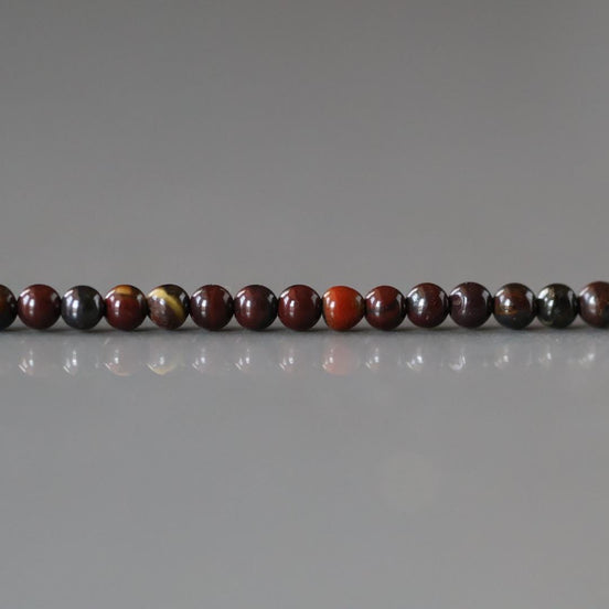 2mm Tigers Iron Beads Smooth Genuine Tiny Beads 15" Gemstone Beads for Jewelry Making Beading Craft Gift Seed Beads Brown