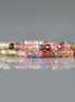 2mm Watermelon Tourmaline Beads – Tiny Faceted Round Natural Gemstone 15" Strand