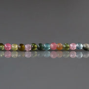 2mm Watermelon Tourmaline Smooth Beads 15