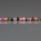 2mm Watermelon Tourmaline Beads – Tiny Smooth Round Natural Gemstone 15" Strand