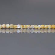 2mm Yellow Mother of Pearl Beads ‚Äì Tiny Faceted Round Natural Gemstone 15