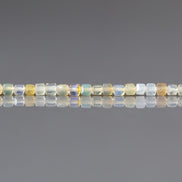 2mm Yellow Opal Beads Cube 15
