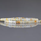2mm Yellow Opal Beads – Tiny Faceted Cube Natural Gemstone 15" Strand