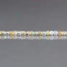 2mm Yellow Opal Beads – Tiny Faceted Cube Natural Gemstone 15" Strand