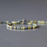 2mm Yellow Serpentine (Lizardite) Beads ‚Äì Tiny Smooth Round Natural Gemstone 15