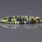 2mm Yellow Serpentine (Lizardite) Beads ‚Äì Tiny Smooth Round Natural Gemstone 15" Strand