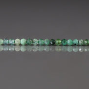 2mm Natural Emerald Beads Micro Faceted 15” Raw Emerald Genuine Gemstone Beads Genuine Emerald for Jewelry Making Beading Craft Gift Beads