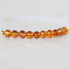 3.4mm AAA Madeira Citrine Faceted Round Beads Natural Deep Yellow Gemstone for DIY Jewelry Making