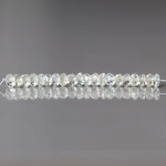 3.5mm-4mm RARE Yellow Aquamarine Beads Faceted Rondelle 20 pcs Genuine Gemstone Tiny Beads Jewelry Making Supply March Birthstone