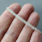 3.5–4mm Rare Yellow Aquamarine Beads – Faceted Rondelle Natural Gemstone - 20 pcs