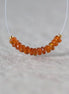 3.5mm 4mm AAA Orange Kyanite Beads Faceted Rondelle 1” Natural Gemstone for DIY Jewelry Making