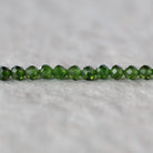 3.5mm AAA Chrome Diopside Beads Round Faceted Natural Green Gemstone for DIY Jewelry Making