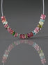 3.5mm AAA Multi Color Tourmaline Rondelle Beads Smooth 2” Gemstone Beads DIY Jewelry Making Gift October Birthstone