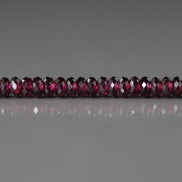 3.5mm AAA Rhodolite Garnet Beads Faceted Rondelle Beads 15