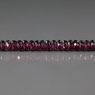 3.5mm AAA Rhodolite Garnet Beads- Faceted Rondelle Natural Gemstone 15"