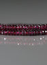 3.5mm AAA Rhodolite Garnet Beads- Faceted Rondelle Natural Gemstone 15"