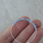 3.5mm AAA Santa Maria Aquamarine Beads Faceted 12 PCs Natural Genuine Gemstone Beads for Jewelry Making Craft Gift Beads March Birthstone