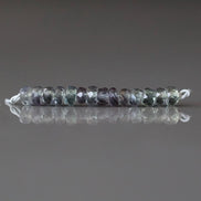 3.5mm Alexandrite Faceted Rondelle Beads 1” Gemstone Bead for Jewelry Making DIY Earrings Necklace June Birthstone
