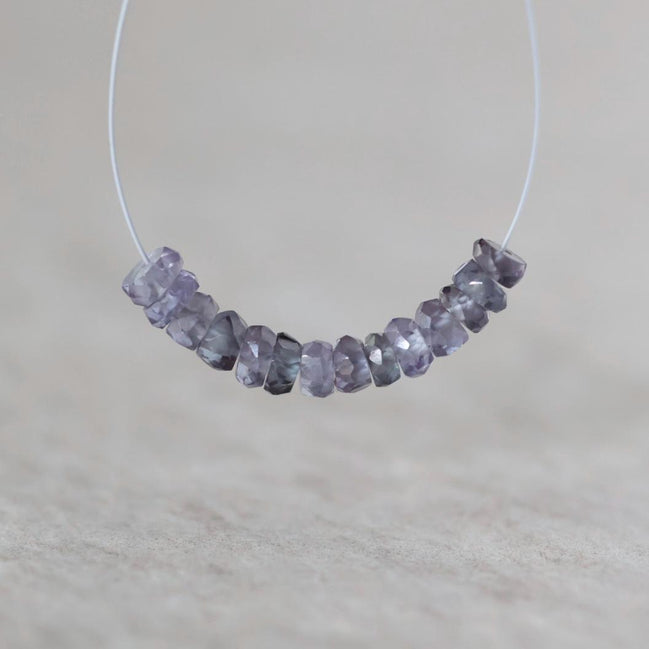 3.5mm Alexandrite Beads - Faceted Rondelle Natural Gemstone 1" Strand