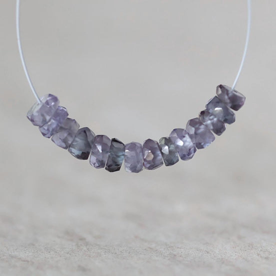3.5mm Alexandrite Beads - Faceted Rondelle Natural Gemstone 1" Strand