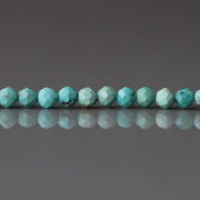 3.5mm Arizona Turquoise Faceted Beads 15