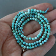 3.5mm Arizona Turquoise Faceted Beads 15