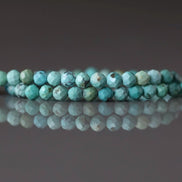 3.5mm Arizona Turquoise Faceted Beads 15