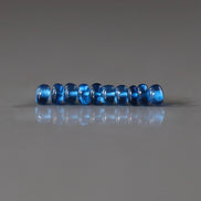 3.5mm Blue Sapphire Beads Smooth Rondelle 10 PCs Genuine Gemstone Beads Jewelry Making Gift September Birthstone